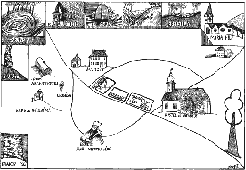 Mapka obece Heřmanovice